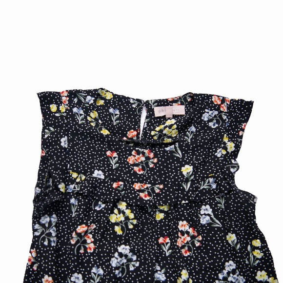 Philosophy Black and Floral Sleeveless Blouse - Picture 3 of 6